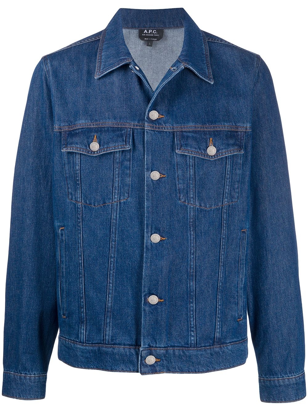 buttoned denim jacket - 1