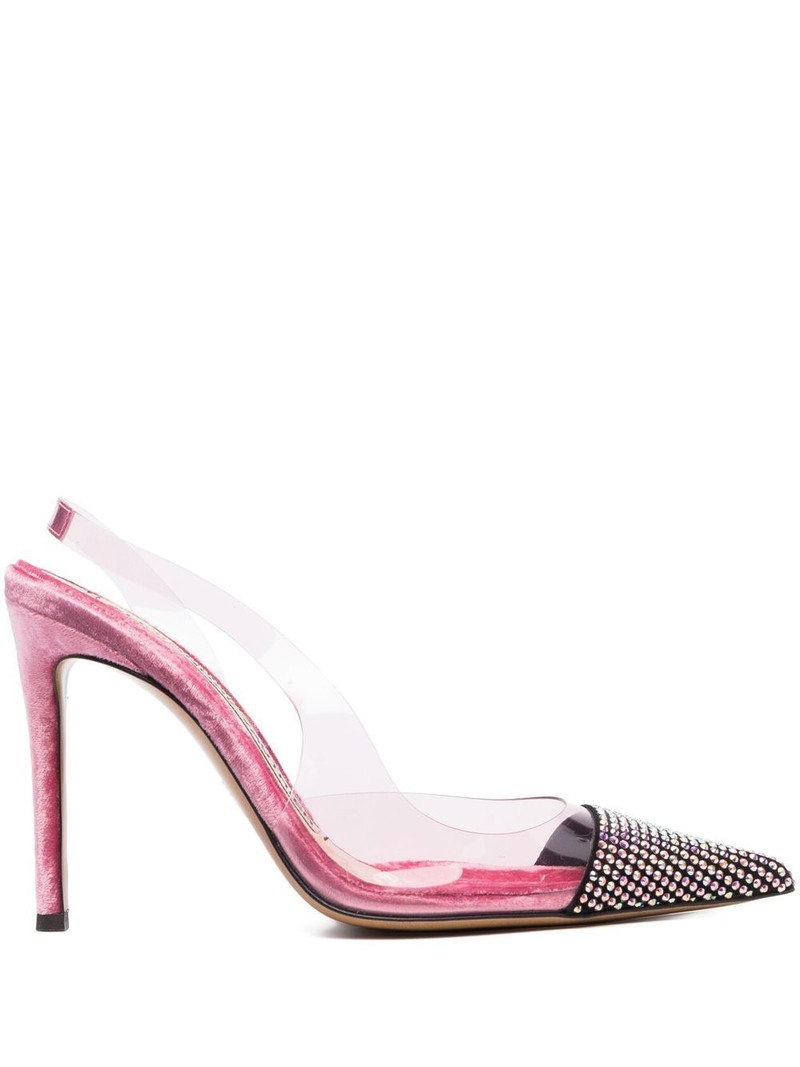 rhinestone-embellished slingback pmps 1