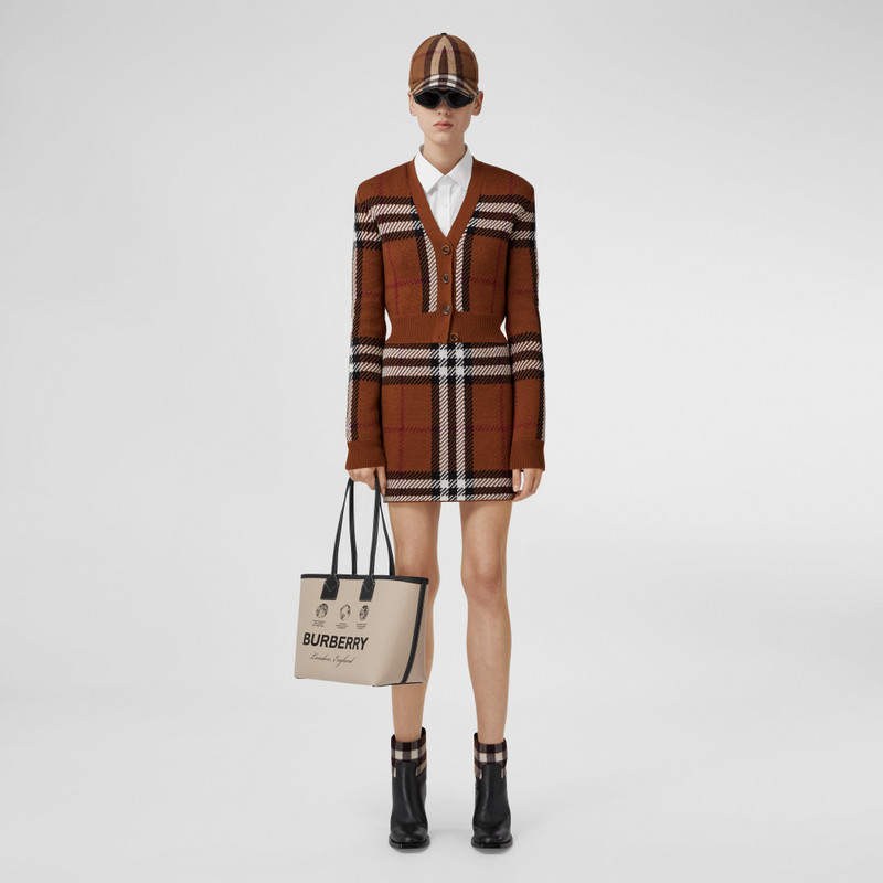 Check Wool Jacquard Mini Skirt 5