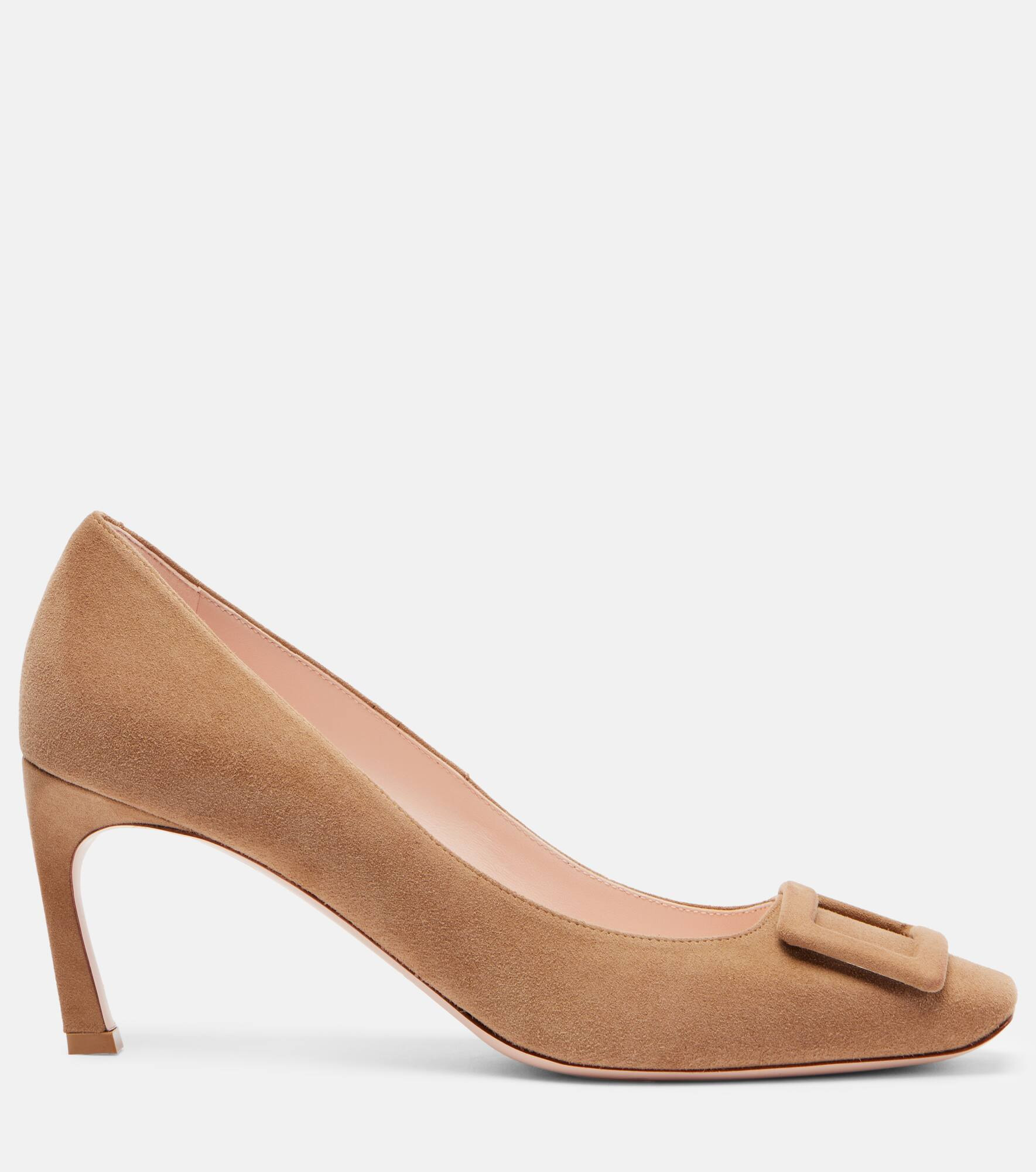 Trompette 70 suede pumps - 4
