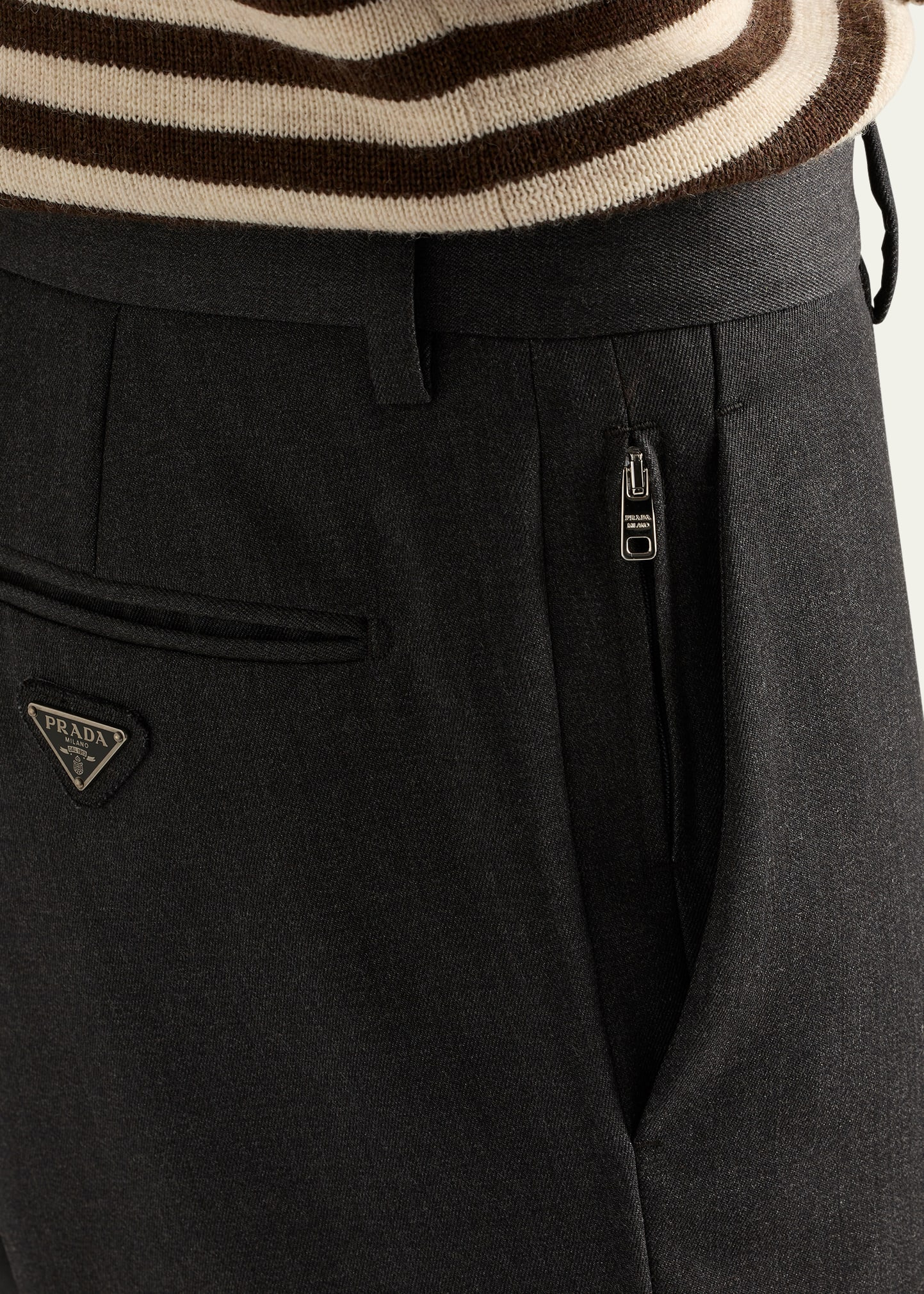 Men's Wool Gabardine Tapered Pants - 5