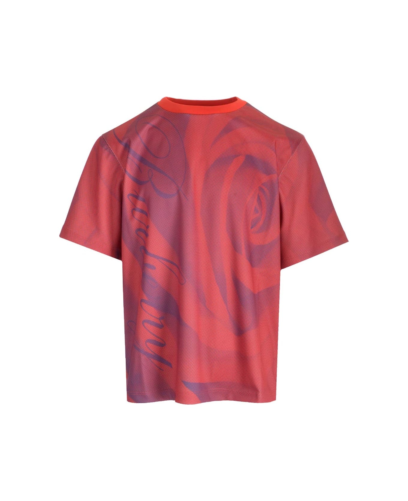 T-shirt With Rose Print - 1