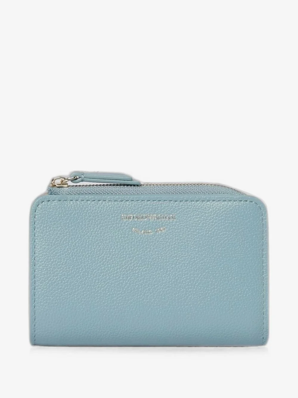 grained leather wallet - 1