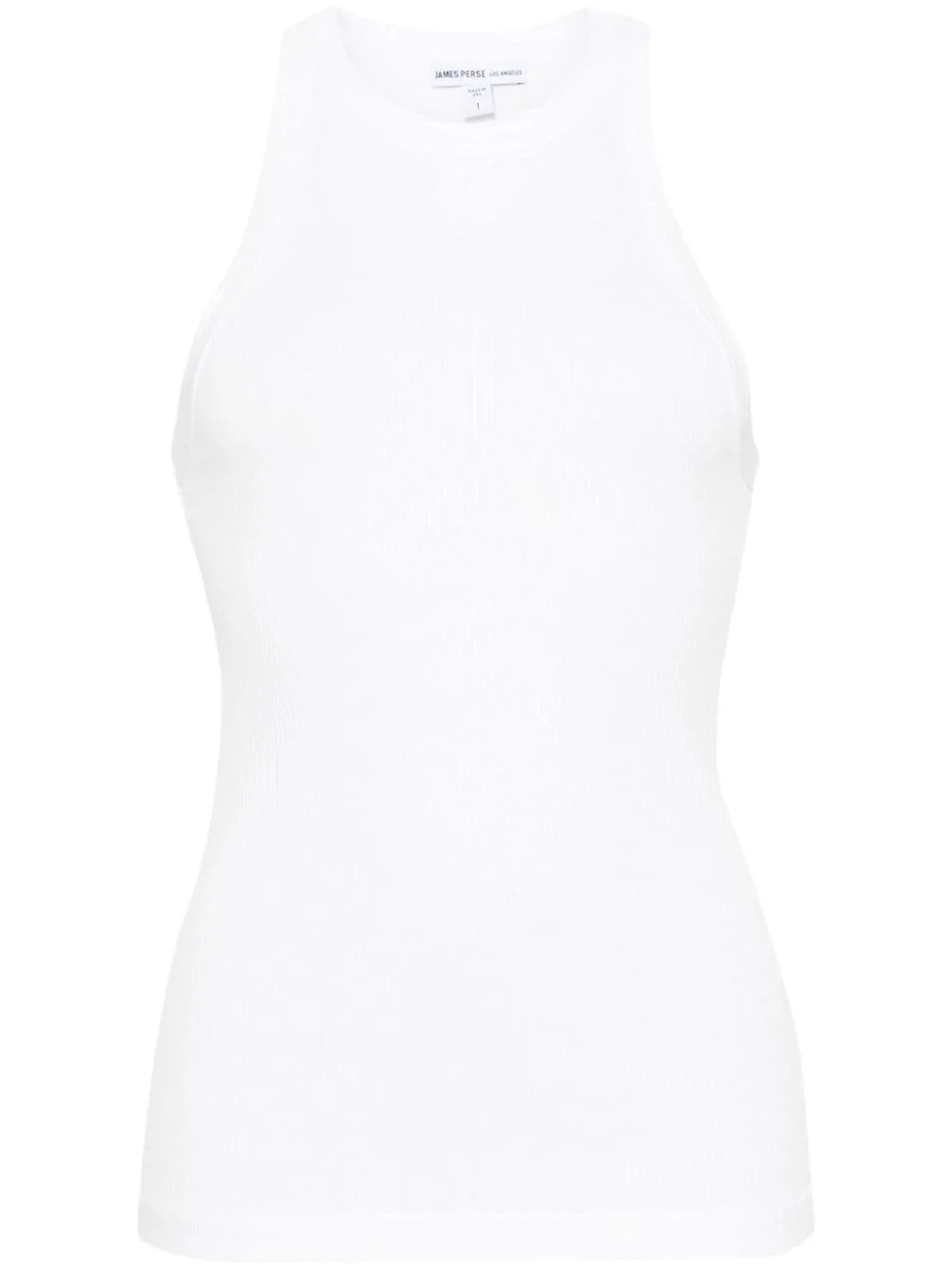 round-neck ribbed-knit tank top - 1