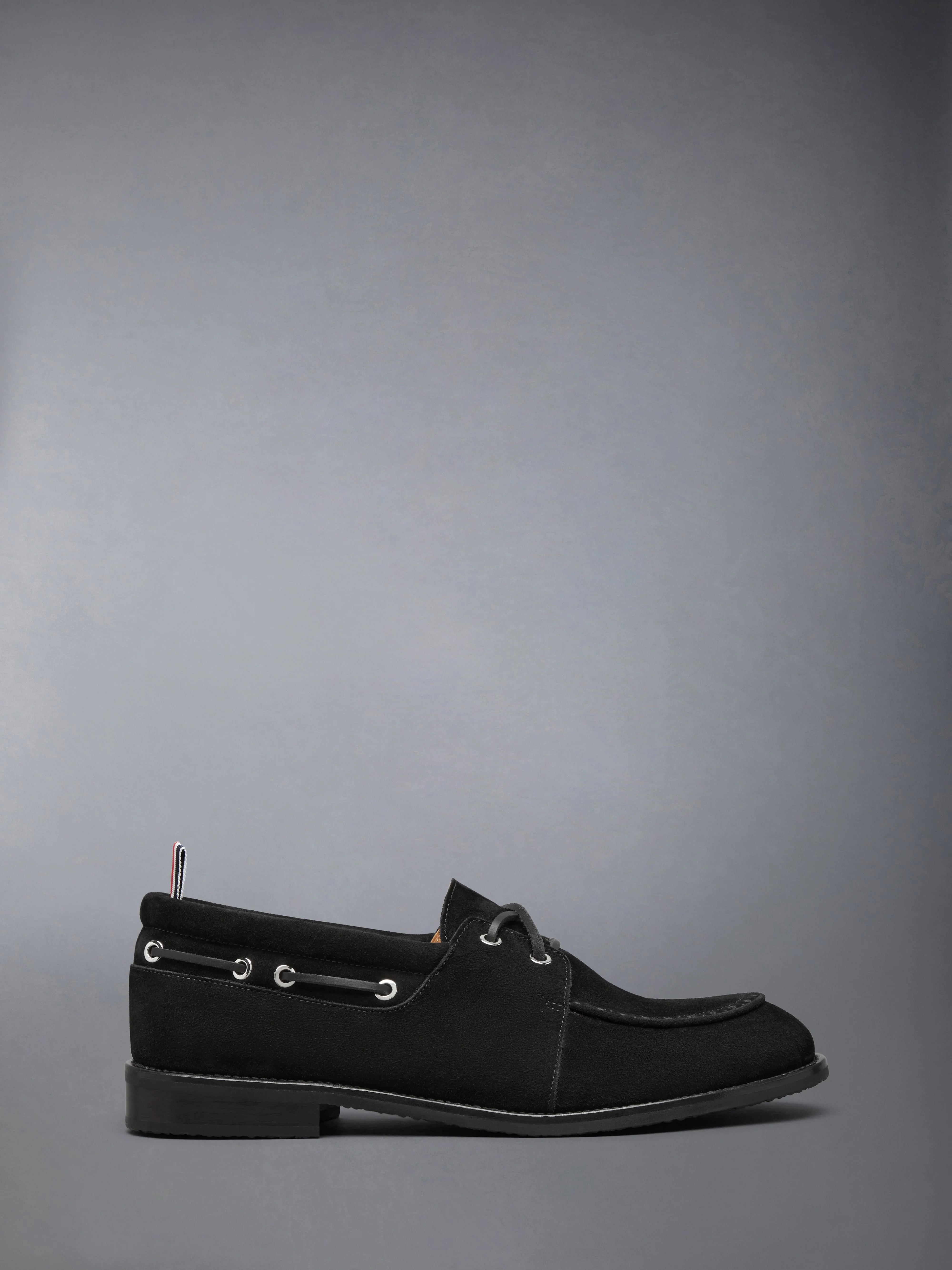 CALF SUEDE LEATHER SOLE BOAT SHOE - 1