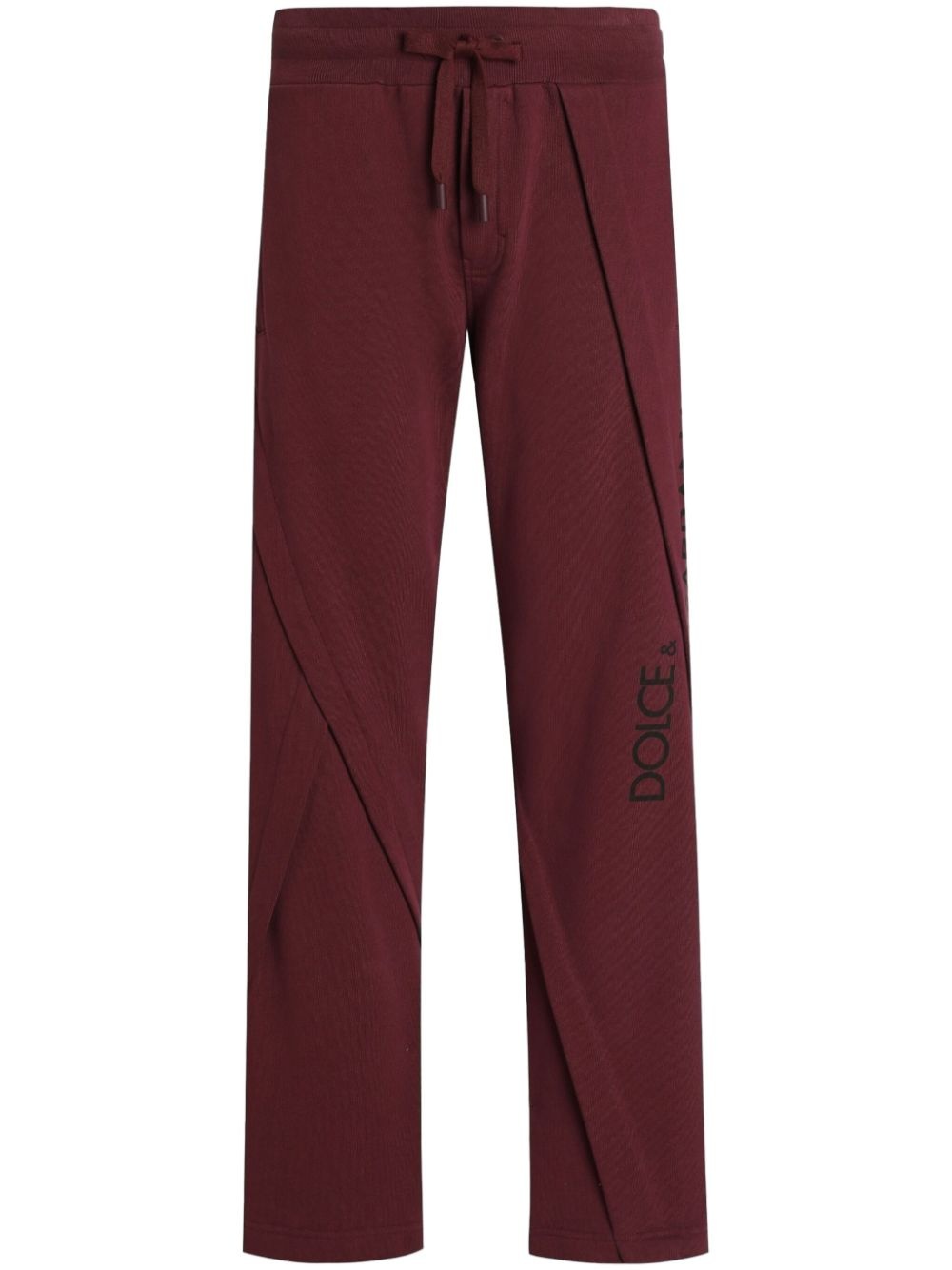 drawstring track pants - 1