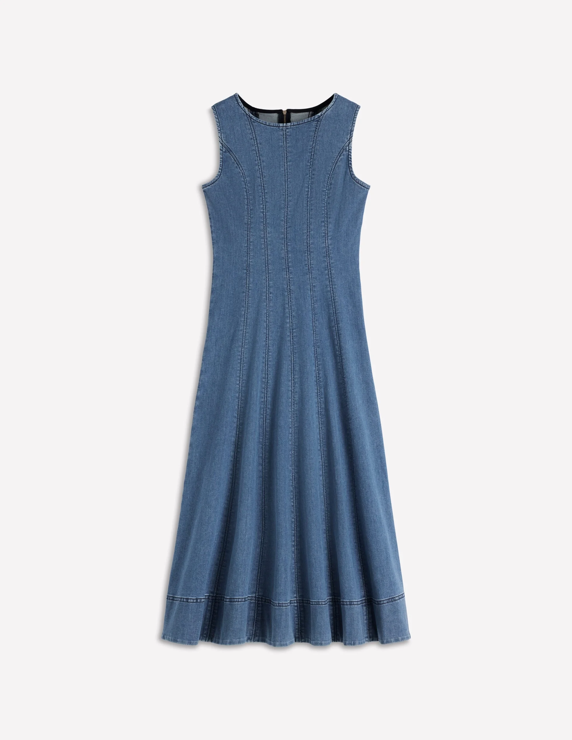 Annet Denim Midi Dress-Mid Vintage - 1