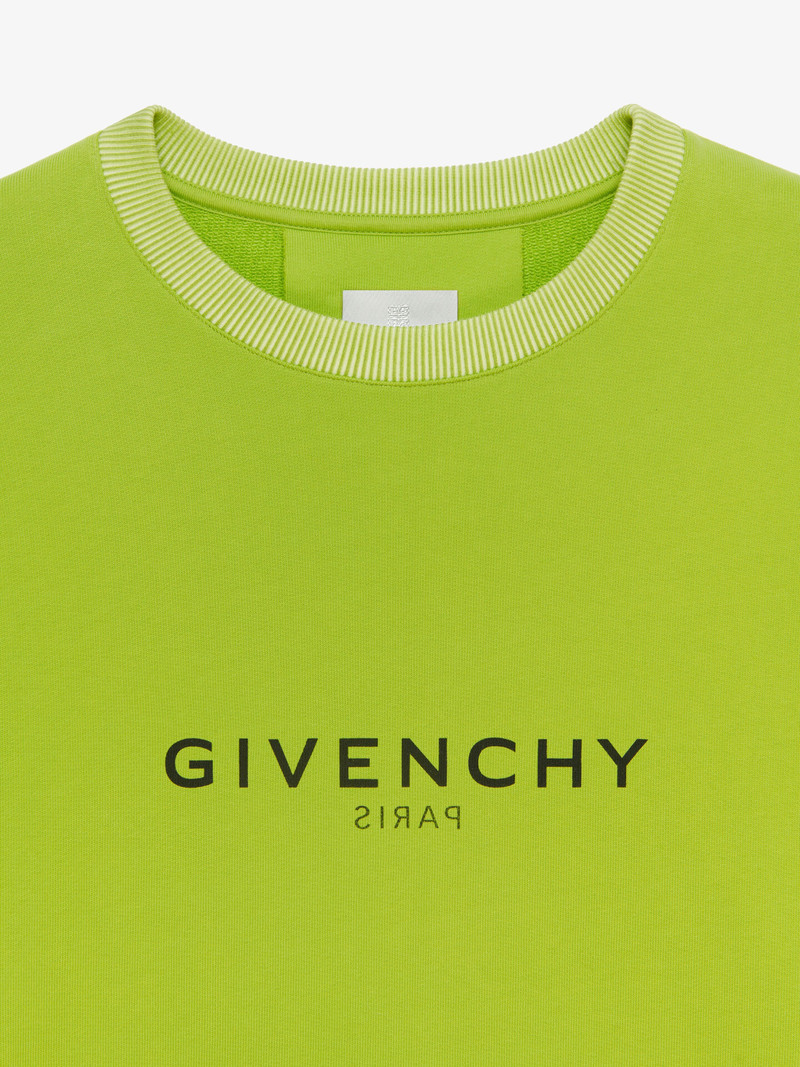 CLASSIC FIT SWEATSHIRT WITH GIVENCHY REVERSE PRINT 5