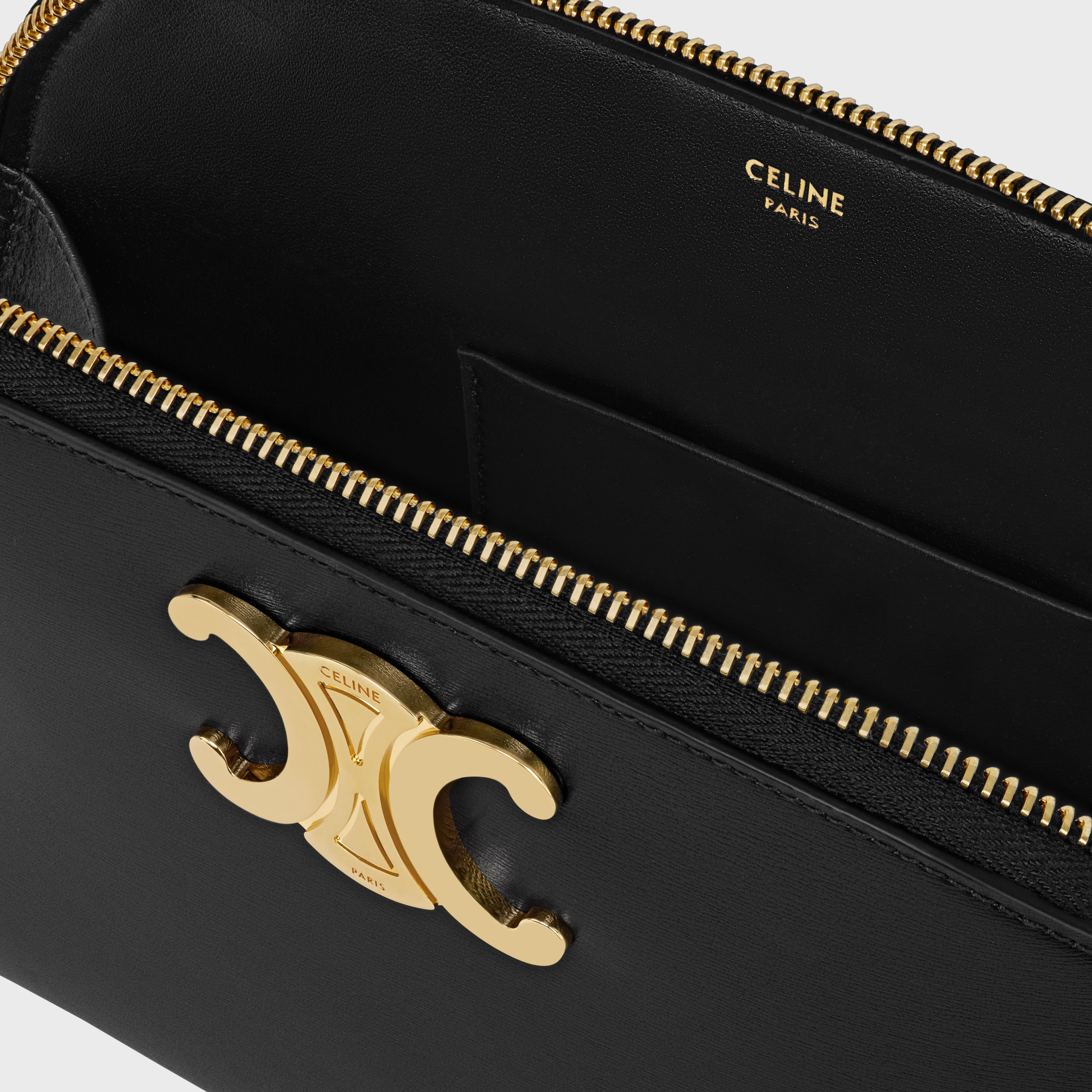 POUCH TRIOMPHE in SHINY CALFSKIN - 4