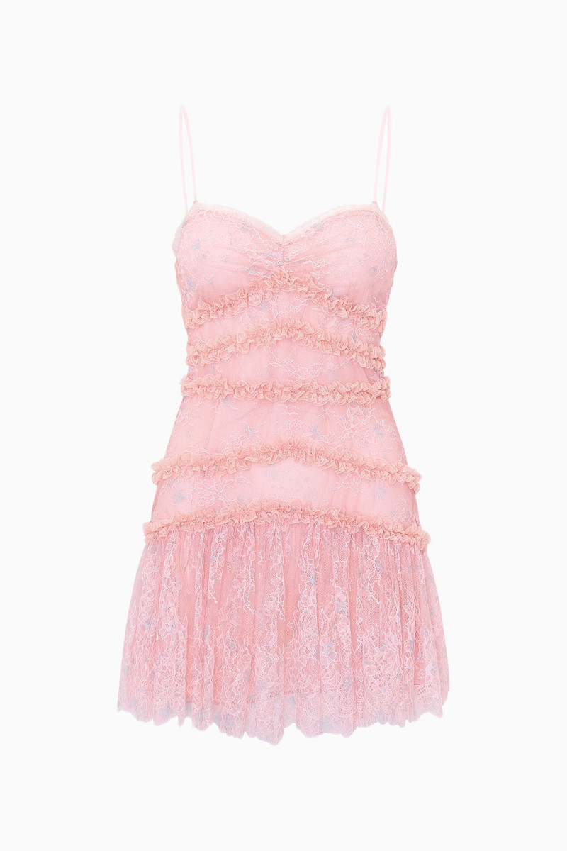 Galilea Chantilly Lace Mini Dress 1