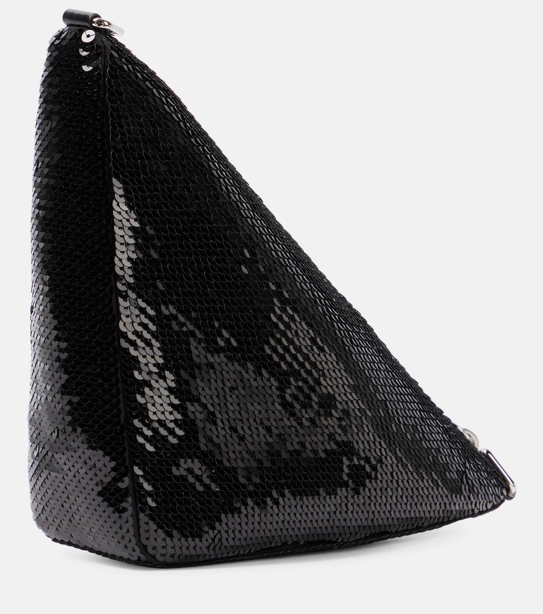 Triangle sequin shoulder bag - 4