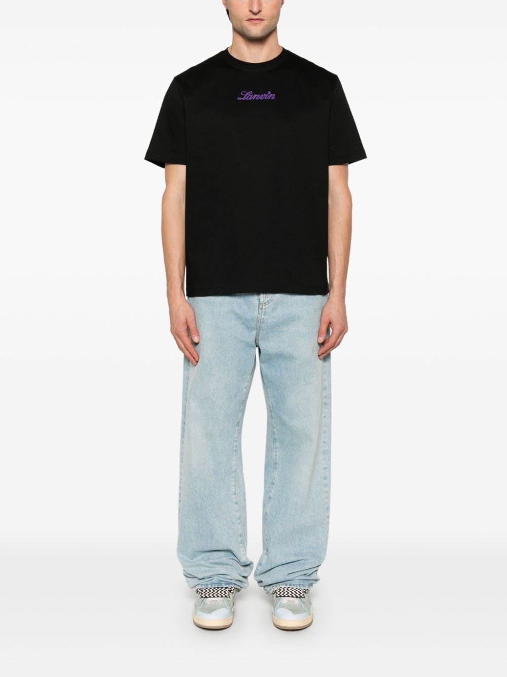 logo-embroidered T-shirt - 2