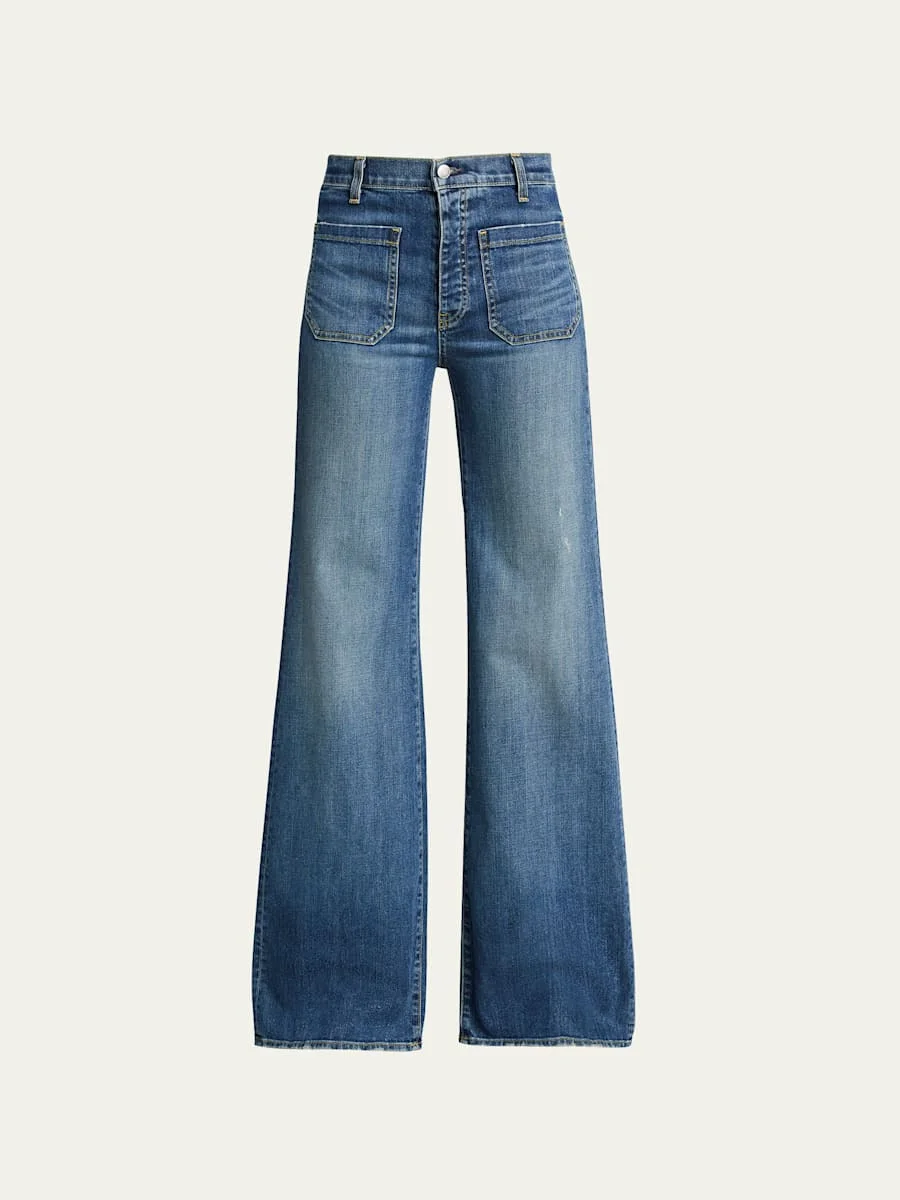 Florence Denim Flare Jeans - 1
