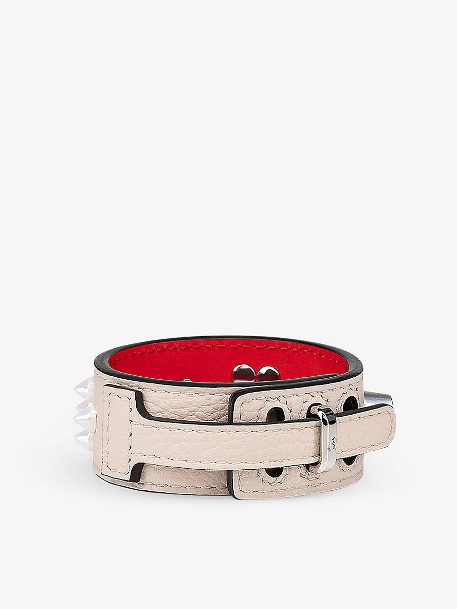 Paloma spike-embellished leather bracelet - 3