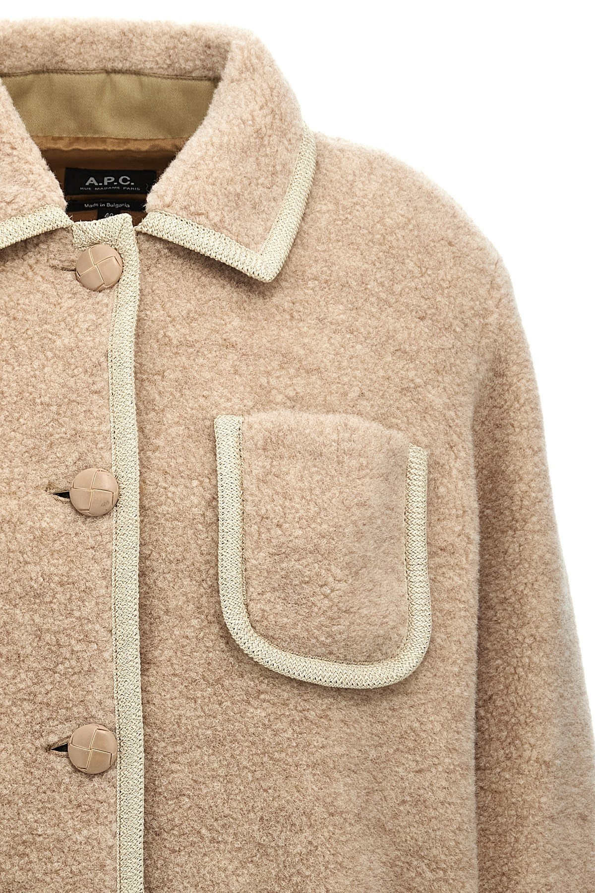 ジャケット APC Esther Jacket Pink Beige WOARGF02973BAB WOARGF02973BABFW A.P.C. 'Esther' jacket | julianfashion | REVERSIBLE