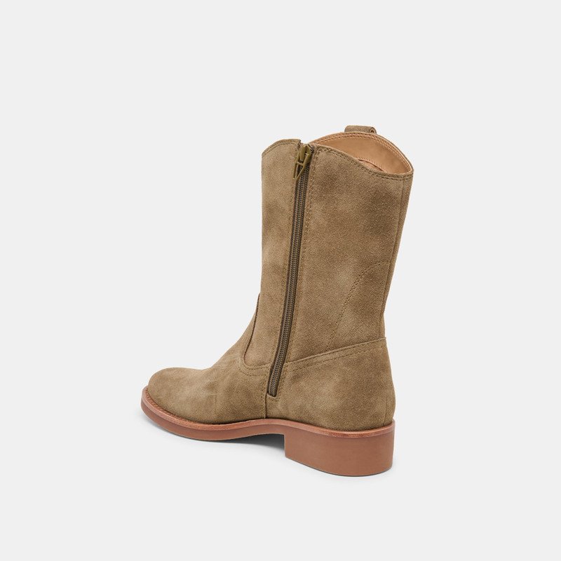HALINE H2O BOOTS OLIVE SUEDE 7
