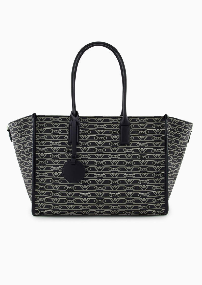 모노그램 인쇄를 가진 중간 shopper 부대 1