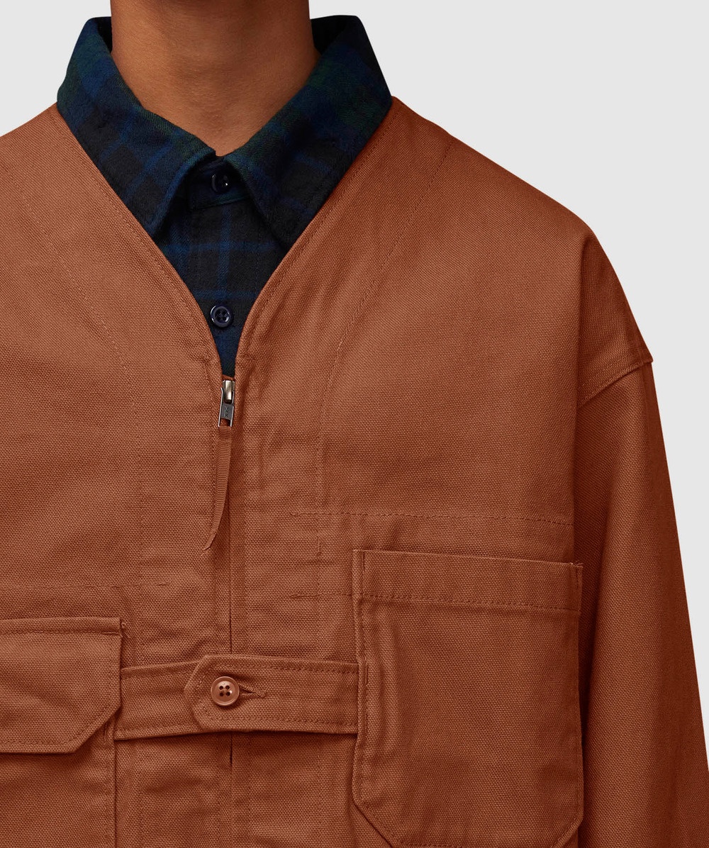 ジャケット・アウター Engineered Garments Shooting Jacket L Engineered Garments Shooting Jacket Dark Navy Cotton Moleskin
