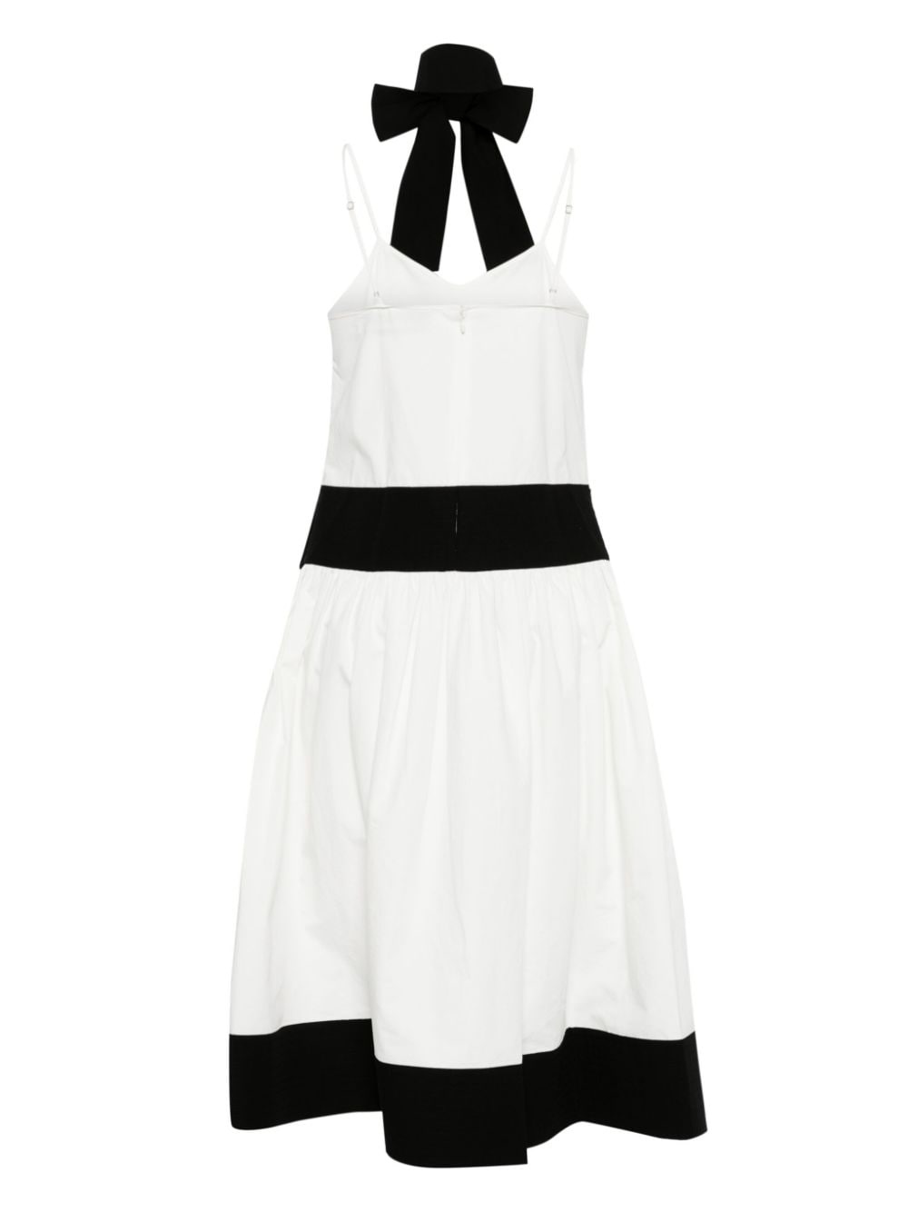 scarf cotton-linen midi dress - 2