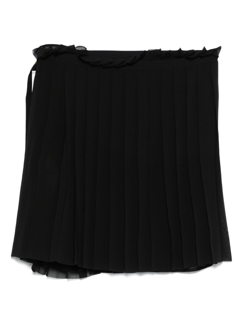 AMI Paris pleated twill mini skirt outlook