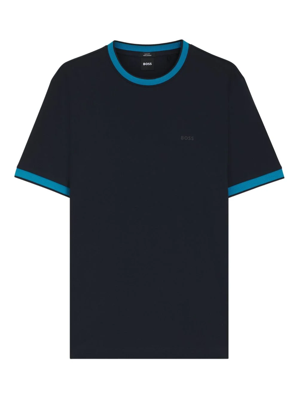 contrast-trim T-shirt - 1
