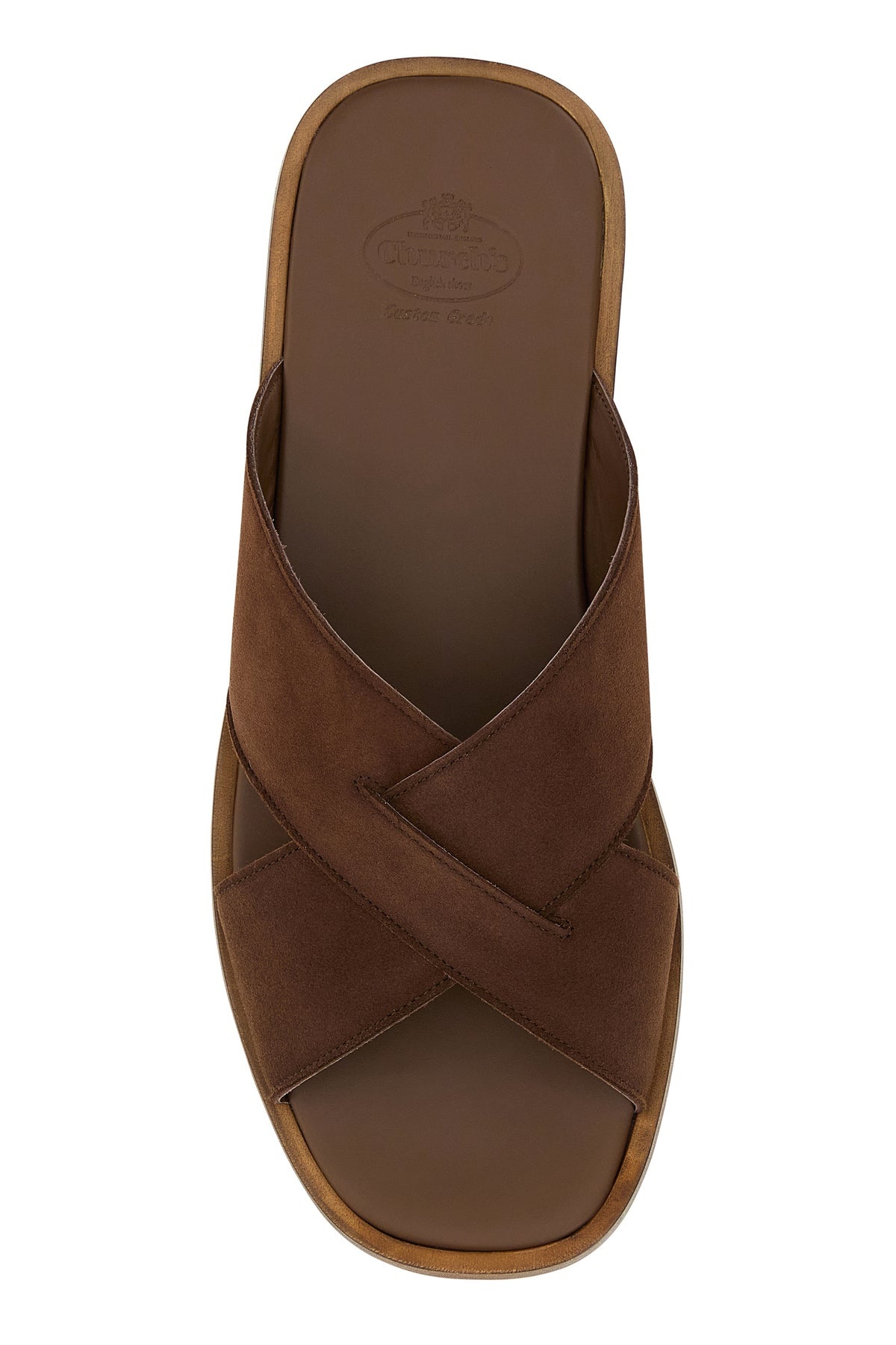 Brown suede Oriyah slippers - 4
