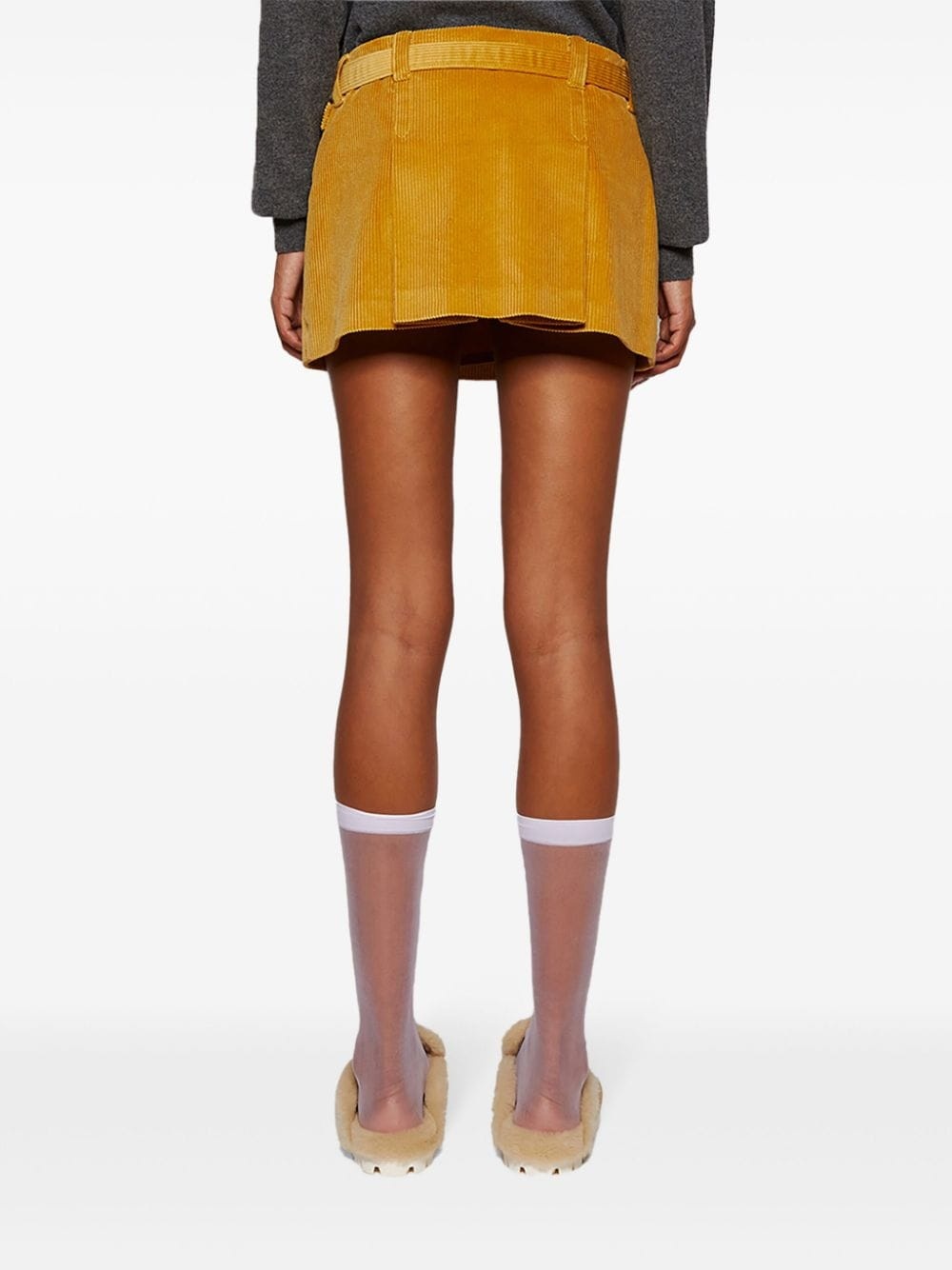 corduroy straight skirt - 5