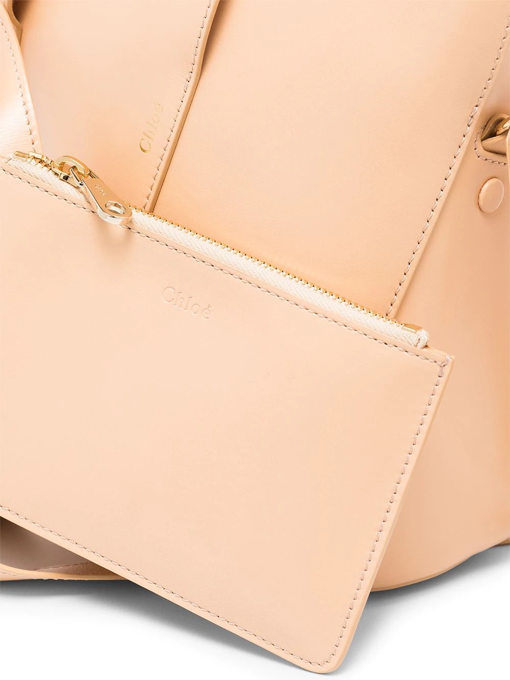 Tulip leather bucket bag - 5