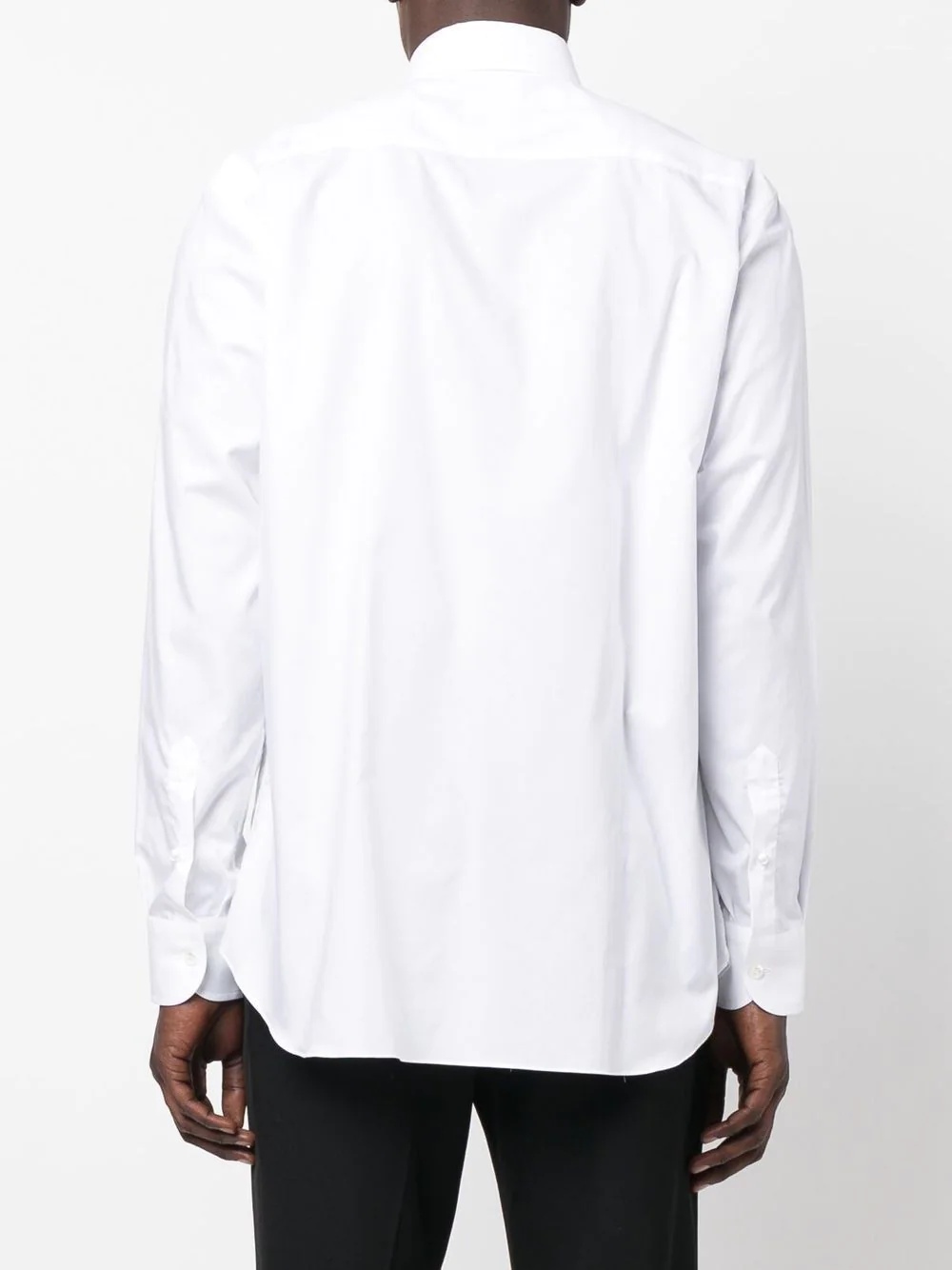 point-collar cotton shirt - 4