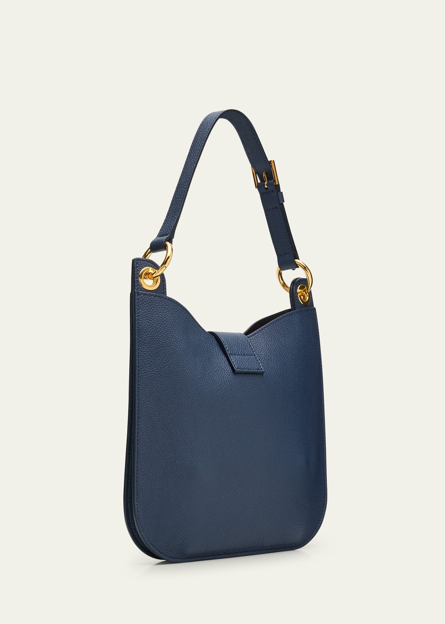 Tara Small Hobo Crossbody in Grained Leather - 3