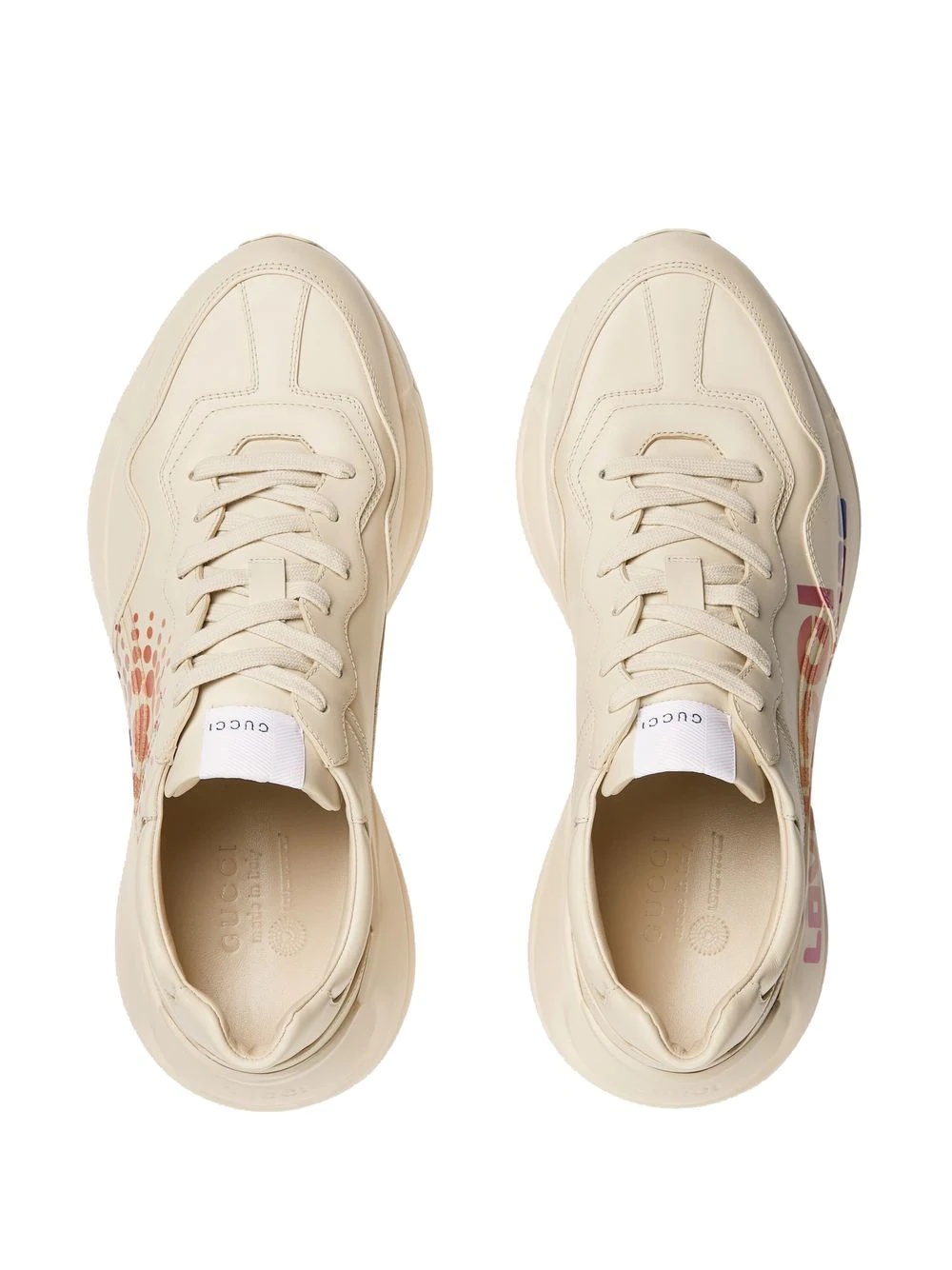 Rhyton low-top leather sneakers - 3