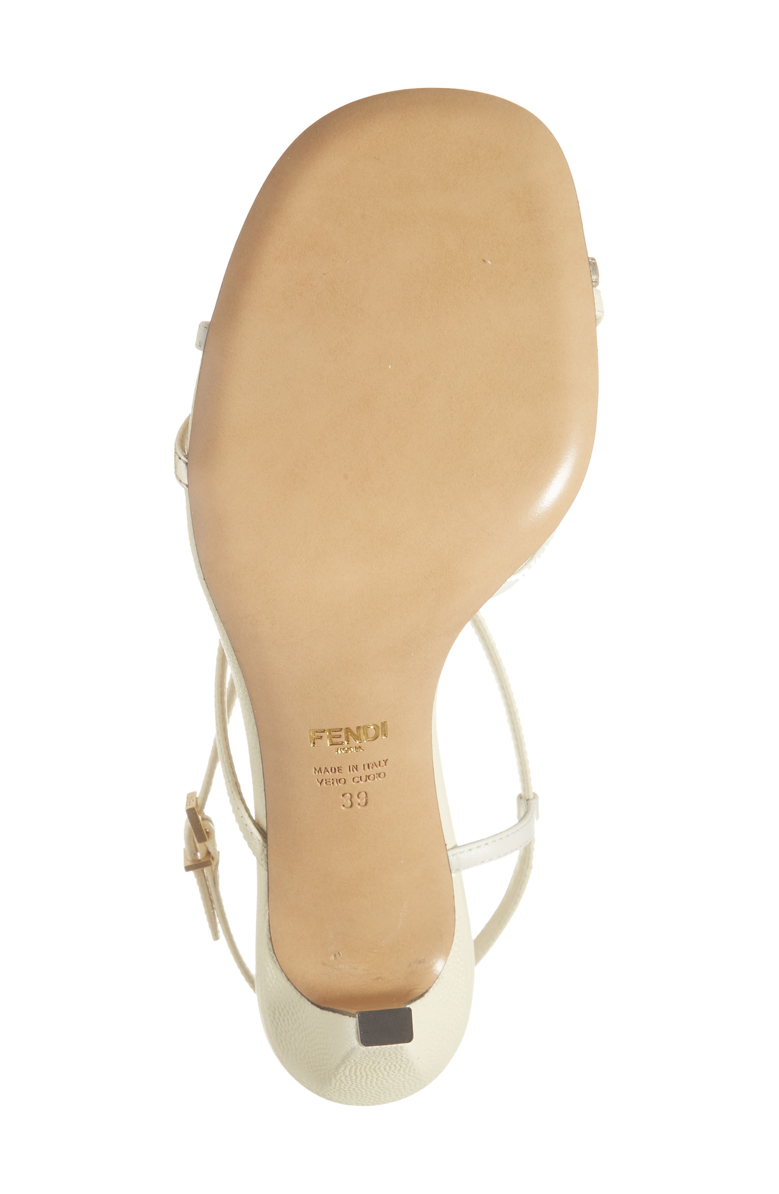 Fendi FFold Slingback Sandal in Light Gold/Banana at Nordstrom - 6