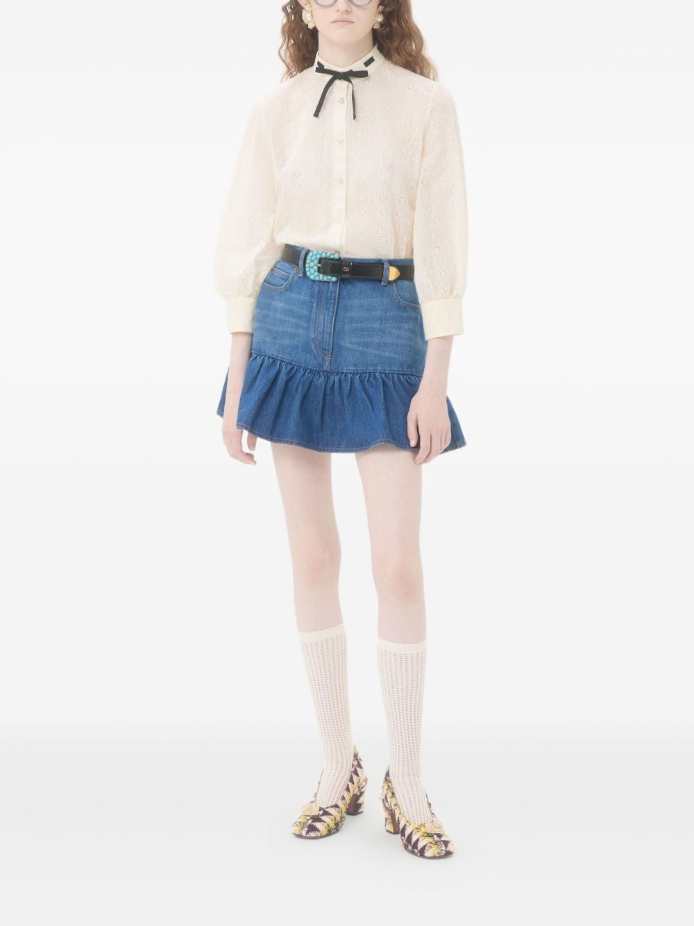 embroidered button-up shirt - 2