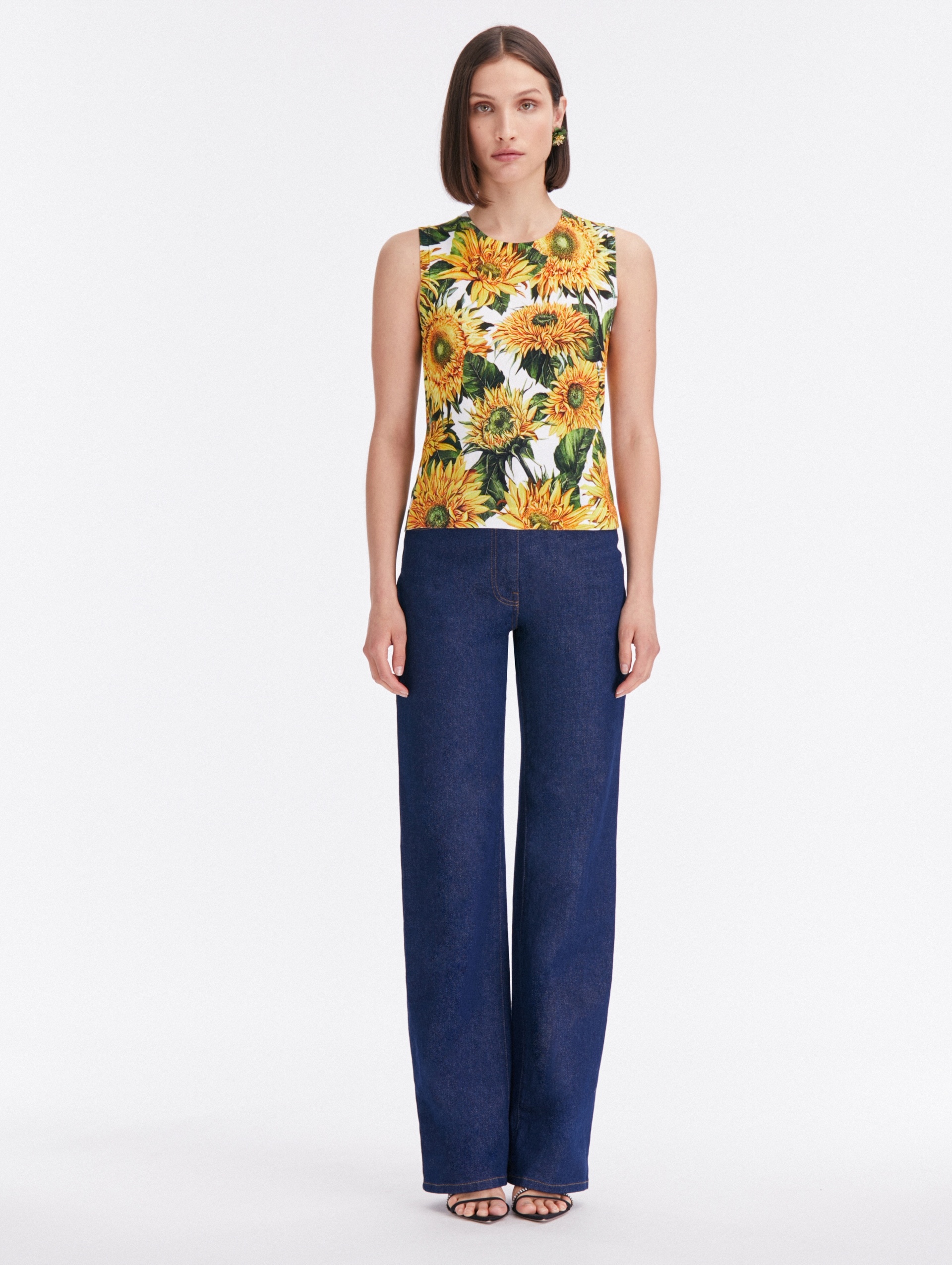 SUNFLOWER PRINTED TANK - 2
