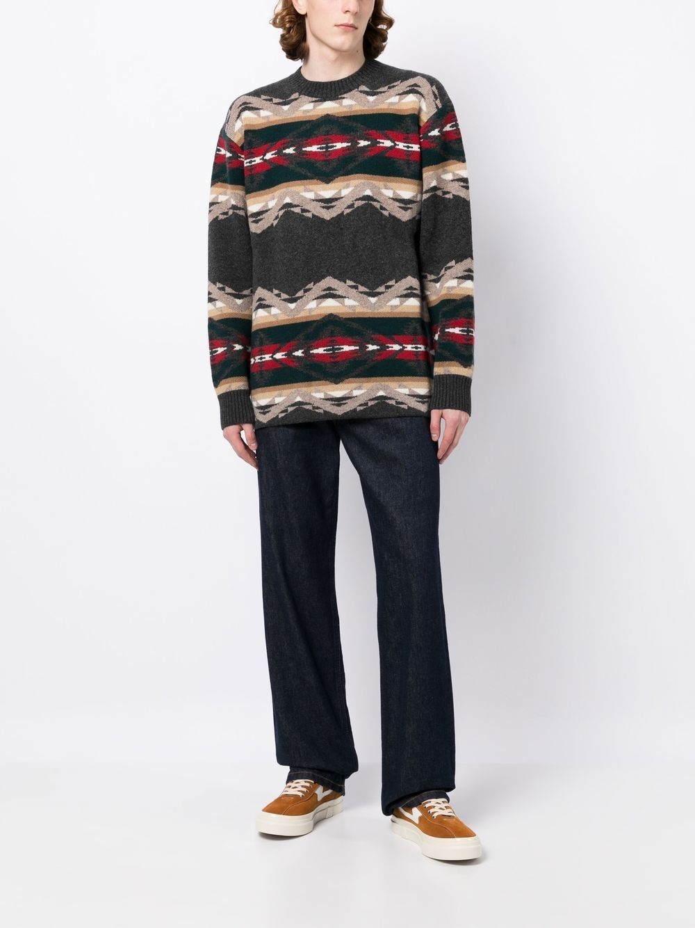 intarsia-knit jumper - 2