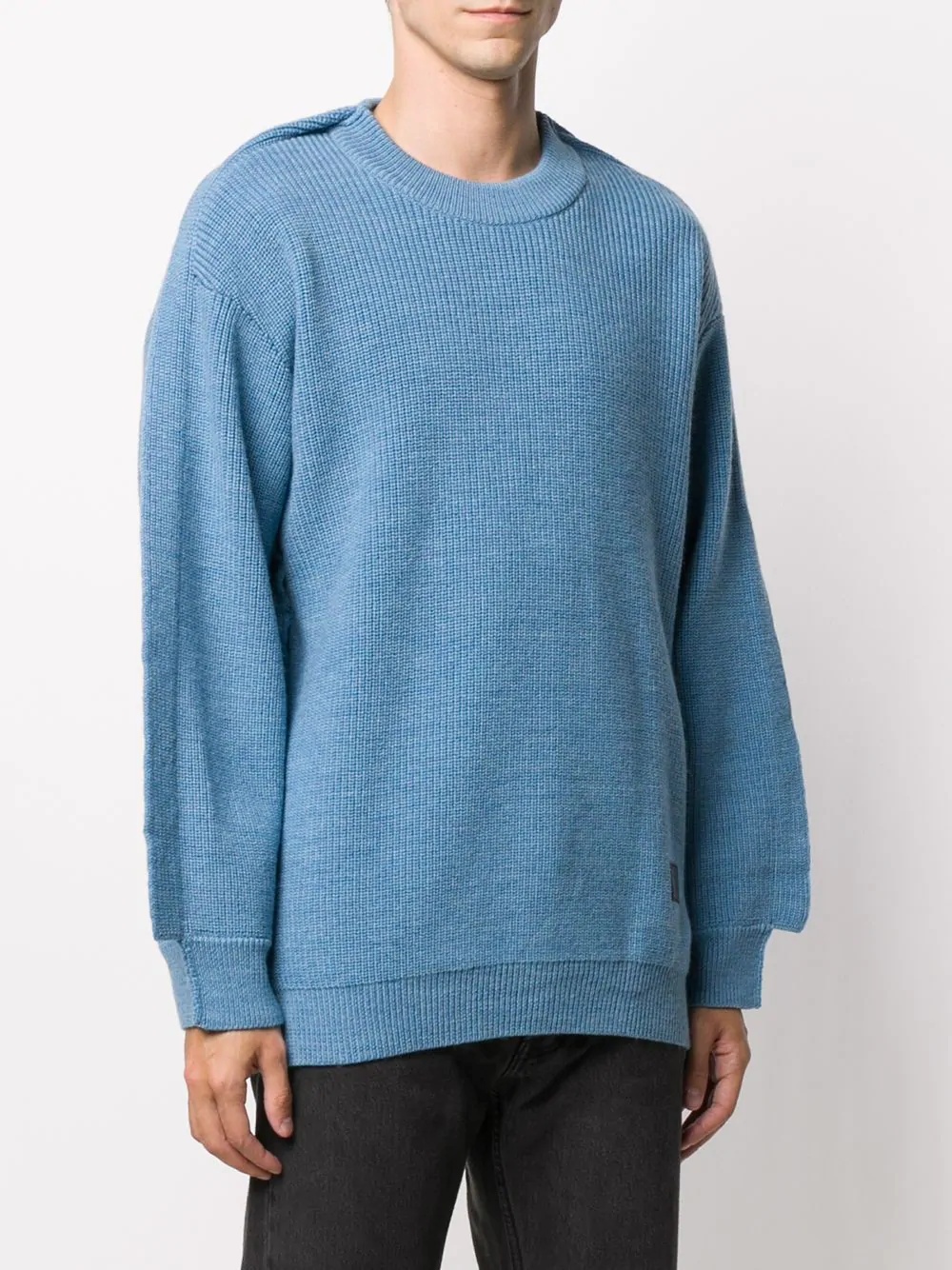 ribbed wool jumper - 3