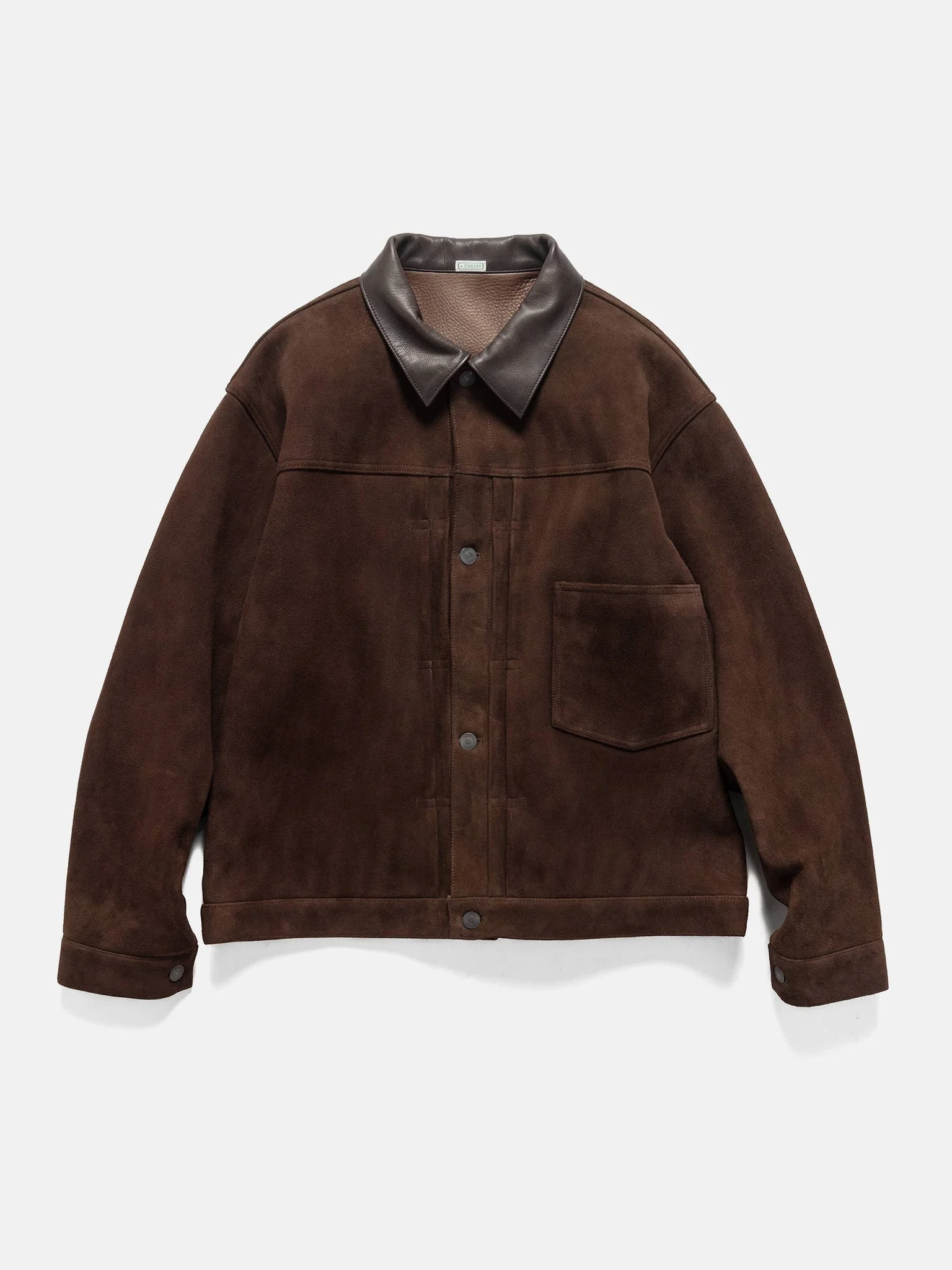 Suede Leather 1st Type Jacket Brown - 1