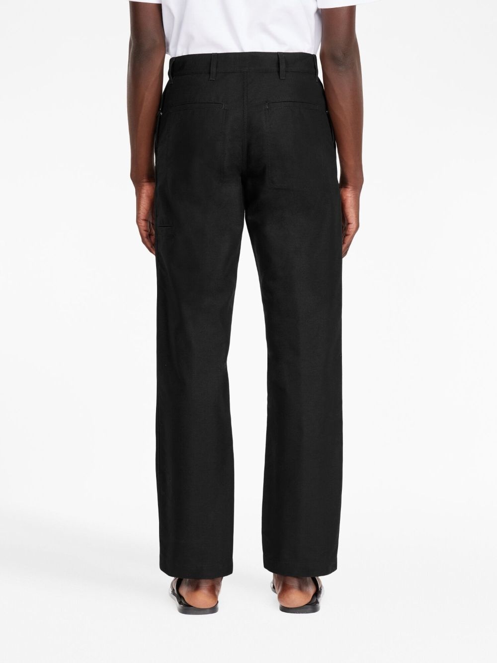 straight-leg chino trousers - 4