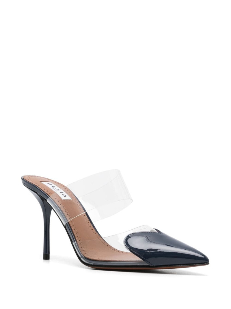 Alaïa 90mm Cœur mules outlook