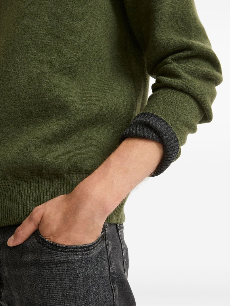 two-tone reversible knit jumper 6