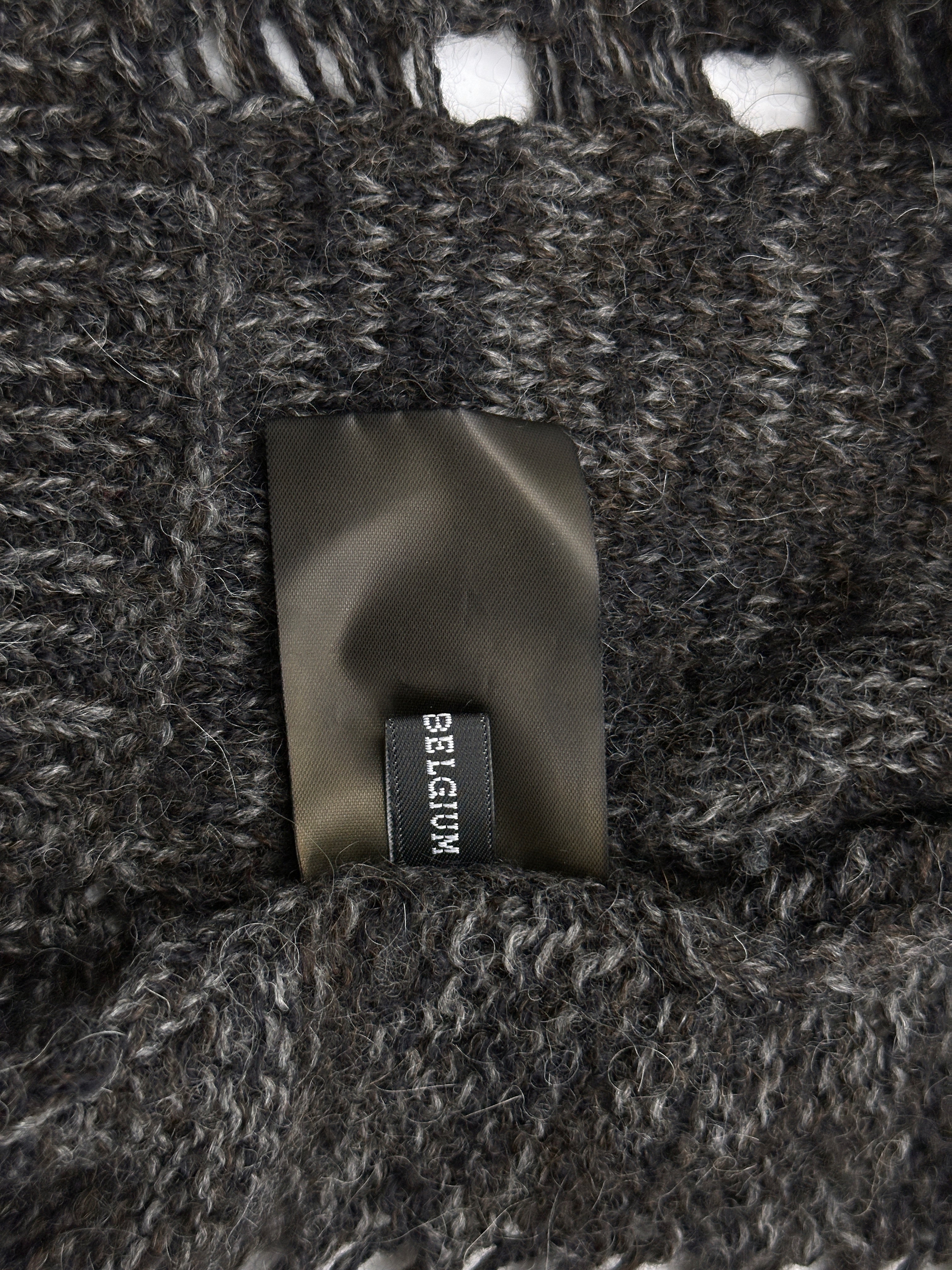 Ann Demeulemeester Fall 2010 Asymmetrical Alpaca Knit Long Cardigan - 16