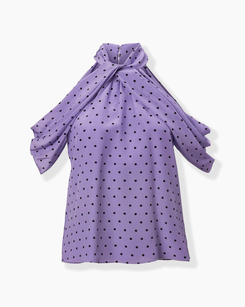 Polka Dot Halterneck Top 1