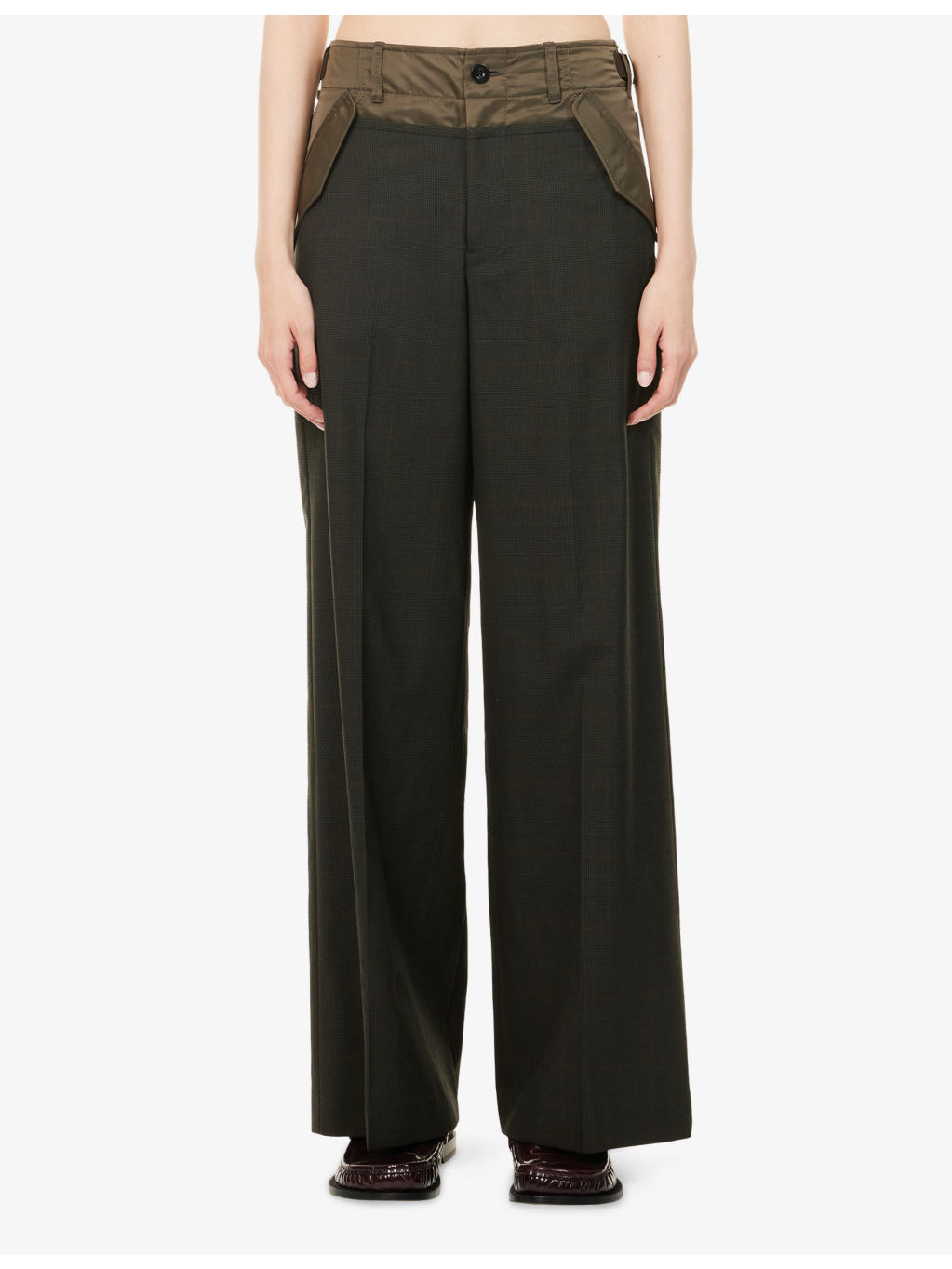 Glen Check Wool Trousers - 3