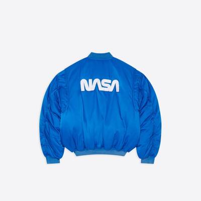 BALENCIAGA Space Bomber in Blue outlook