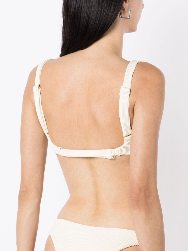 underwire-cup ribbed bikini top 4