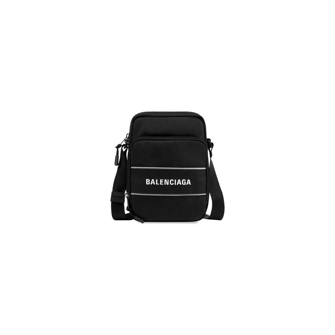 Men's Sport Small Messenger Bag in Black/white - 4