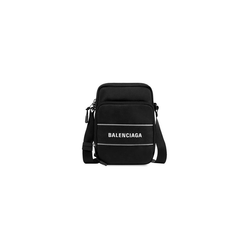 Men's Sport Small Messenger Bag in Black/white 4