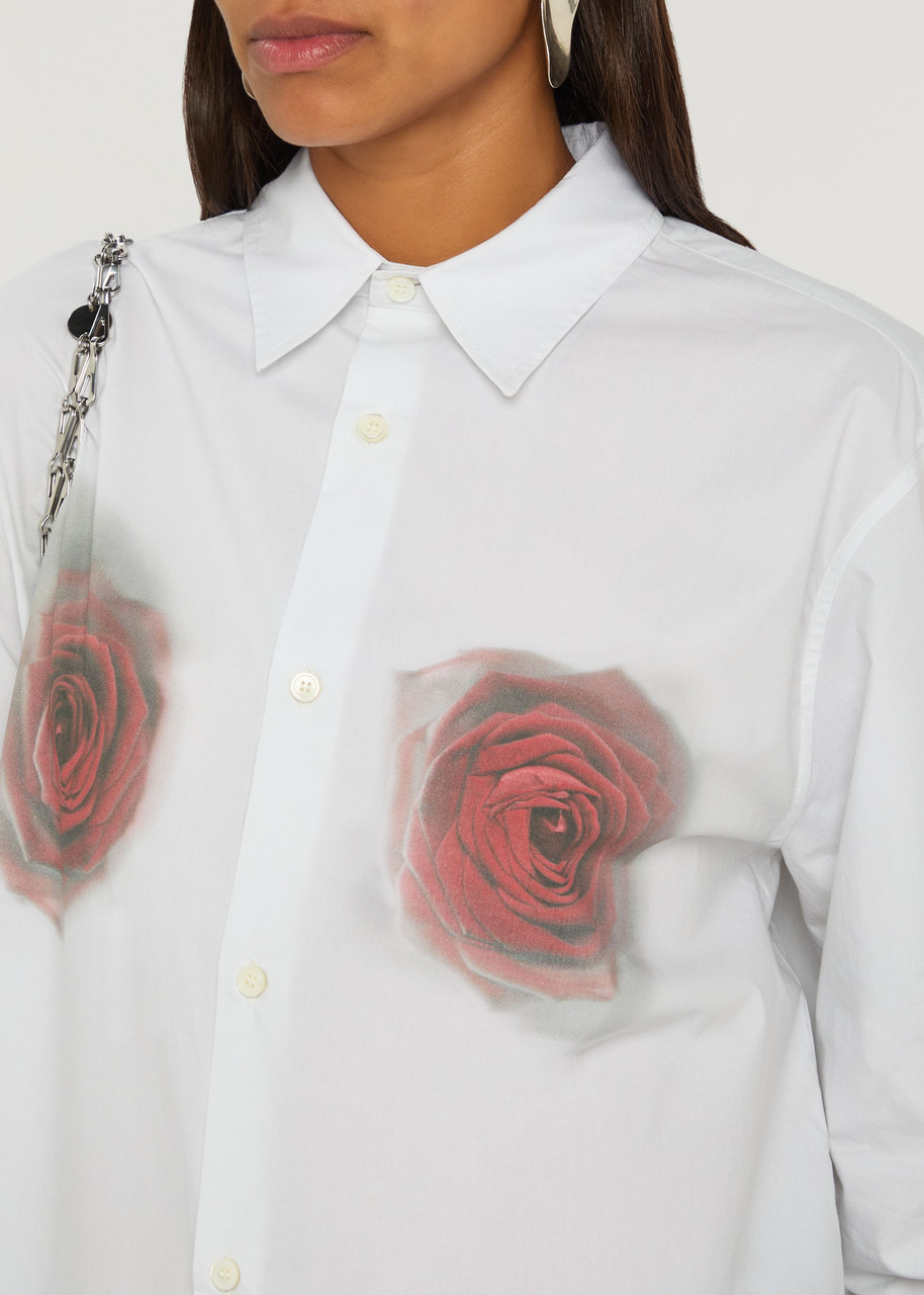 Jean Paul Gaultier Floral-print Cotton-poplin Shirt - 5