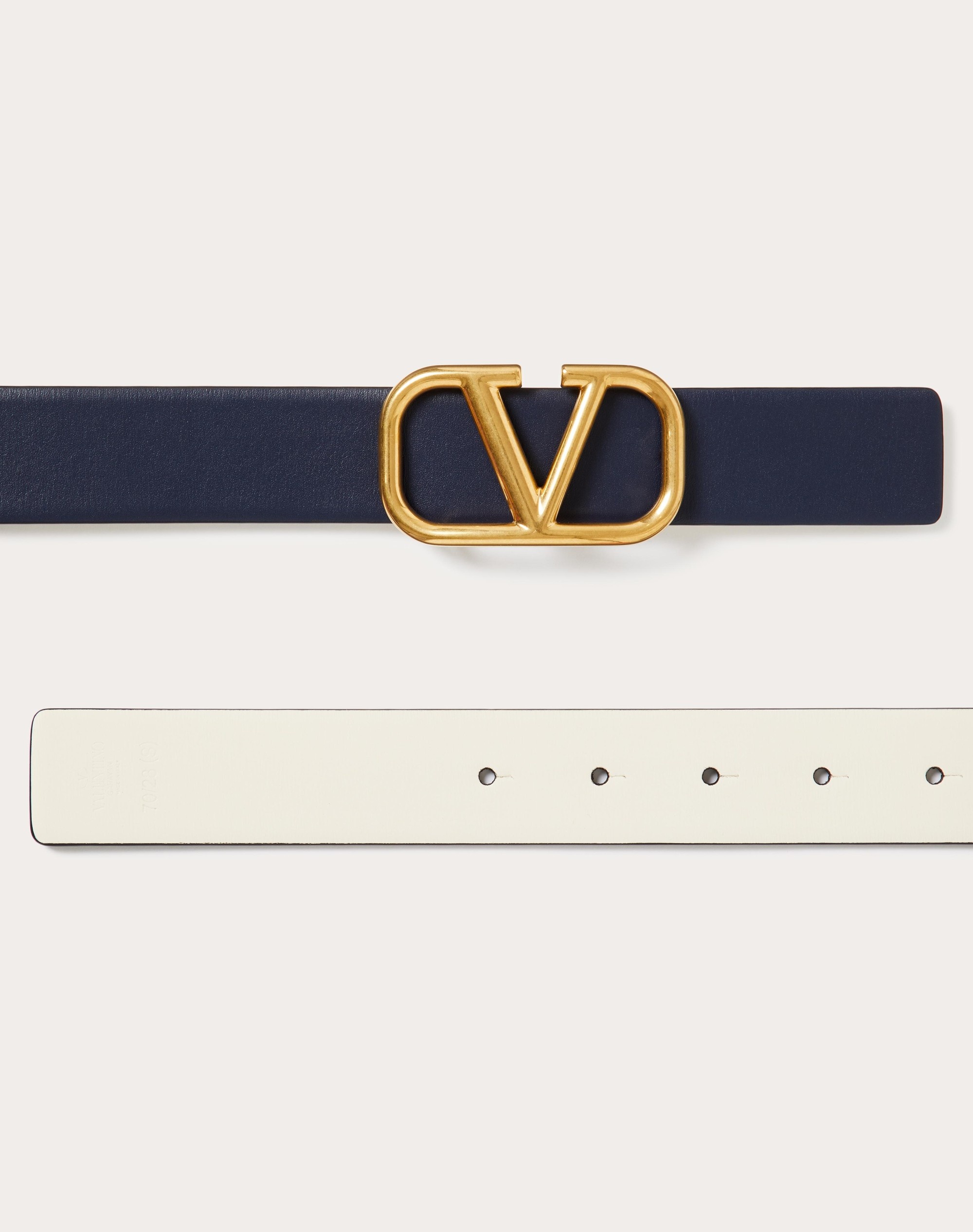 REVERSIBLE VLOGO SIGNATURE BELT IN GLOSSY CALFSKIN 30 MM - 3
