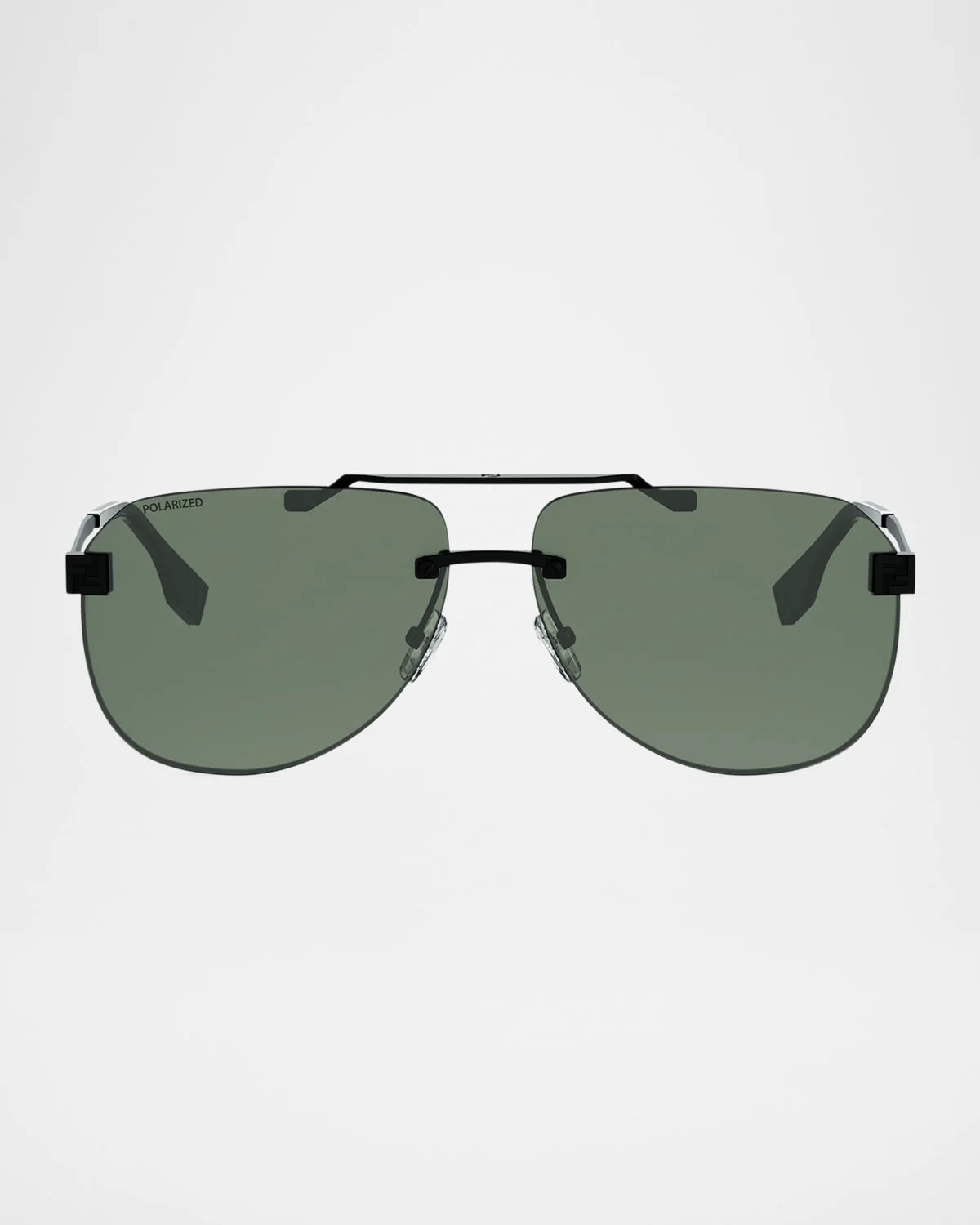 Men's Fendi Sky Polarized-Lens Metal Aviator Sunglasses - 1